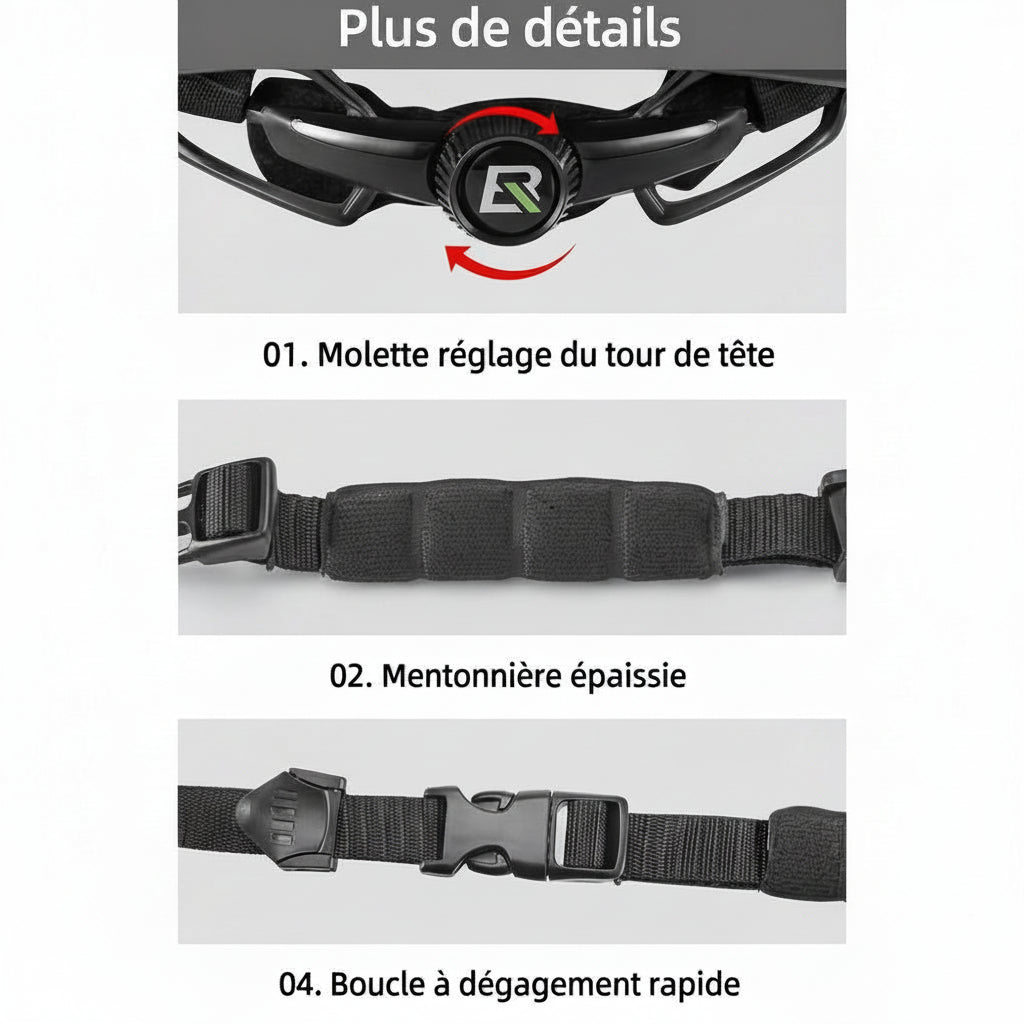 Casque Vélo Urbain Urban Pro - Visière Magnétique - EN1078