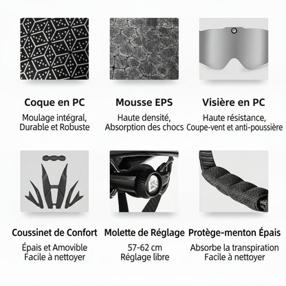 Casque Vélo Urbain Urban Pro - Visière Magnétique - EN1078